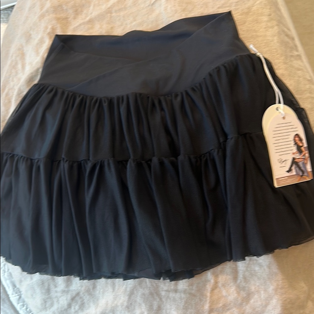 Ballerina Black Tiered Skort
